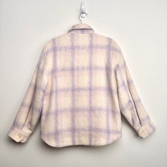 NWT Anine Bing Phoebe Jacket in Lavender and Cream Size L - Picture 6 of 14